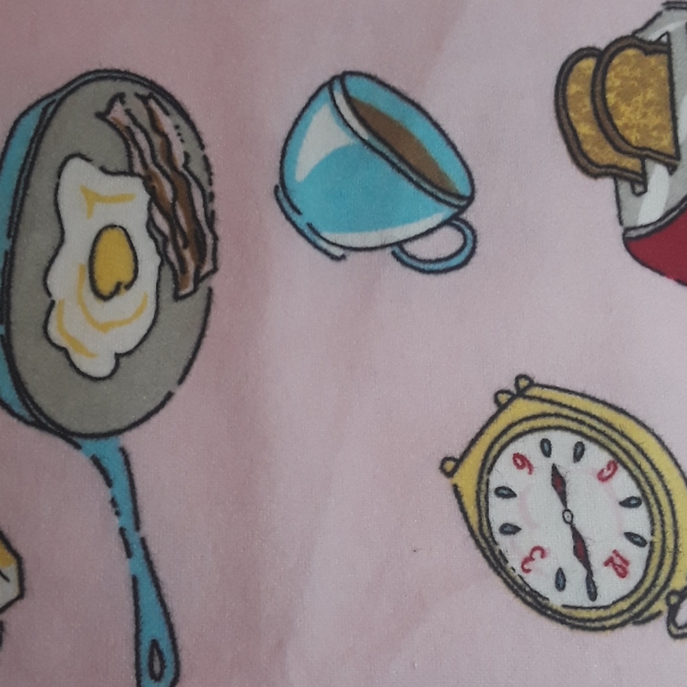 3 yards Breakfast Cotton Flannel Large